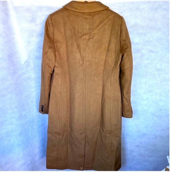 LOFT Zinnia Double Breasted Wool Cabana Brown Coat L - Picture 10 of 12